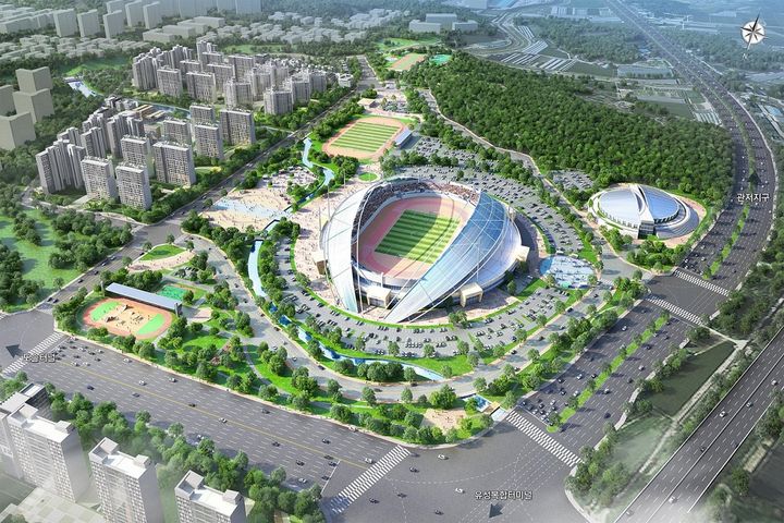 [대전=뉴시스]대전 서남부종합스포츠타운 조감도. (사진=대전시 제공) 2025. 03. 13 photo@newsis.com *재판매 및 DB 금지