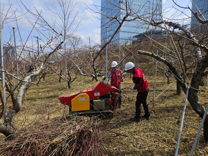 [진주=뉴시스]진주시, 찾아가는 영농부산물 파쇄지원단.(사진=진주시 제공).2025.03.13.photo@newsis.com *재판매 및 DB 금지