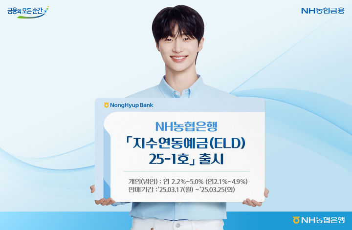 NH농협은행, 최고 5% 원금보장형 지수연동예금 출시