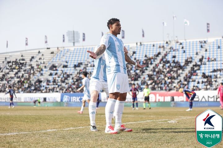[서울=뉴시스] 프로축구 K리그1 울산 HD의 에릭. (사진=한국프로축구연맹 제공) *재판매 및 DB 금지