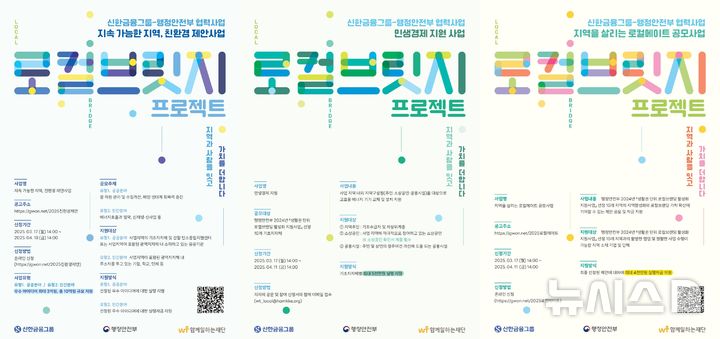 [서울=뉴시스]신한금융그룹은 17일부터 지역경제 활성화와 에너지 취약계층 지원을 위한 '로컬브릿지 프로젝트' 참여 대상을 모집한다고 밝혔다. (사진=신한금융그룹). 2025.03.17. photo@newsis.com 