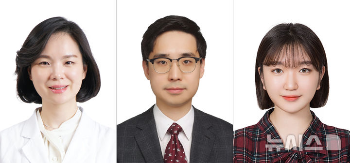 [서울=뉴시스]왼쪽부터 경희대병원 가정의학과 김선영 교수, 디지털헬스센터 연동건 교수, 김소은 연구원. (사진= 경희의료원 제공) 2025.03.17. photo@newsis.com. 