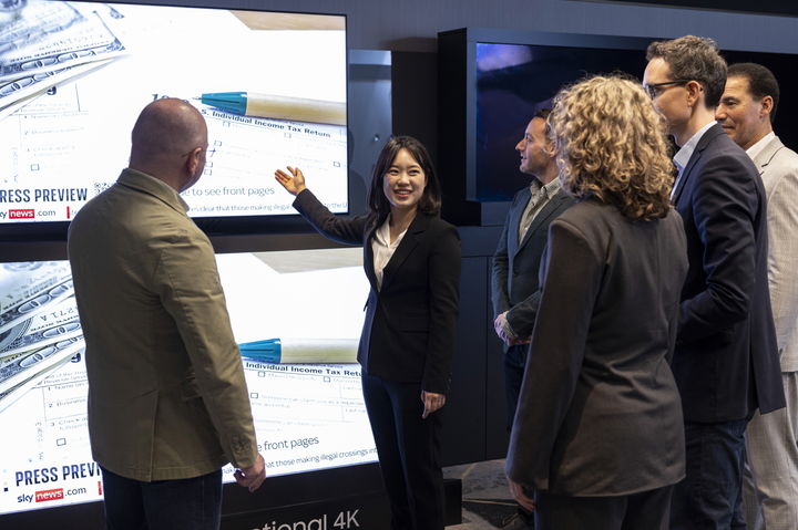 [서울=뉴시스]삼성전자가 18~19일(현지시간) 독일 프랑크푸르트에서 2025년형 TV의 차별화된 기술과 AI TV 신기술을 소개하는 '2025 유럽 테크 세미나'를 개최한다. (사진=삼성전자 제공) photo@newsis.com *재판매 및 DB 금지