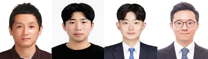 (왼쪽부터) 고려대 황석원 교수(교신저자), 한성근 박사과정(제1저자), 신정웅 박사(제1저자), 이중훈 박사(제1저자). (사진=고려대 제공) *재판매 및 DB 금지