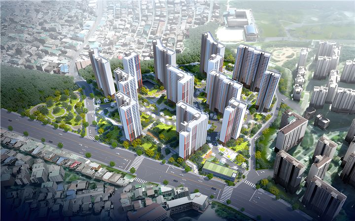 [서울=뉴시스] 도심 공공주택 복합지구로 지정된 서울 성북구 장위12구역 개발 조감도. 2025.03.19. (자료=국토교통부 제공) photo@newsis.com *재판매 및 DB 금지