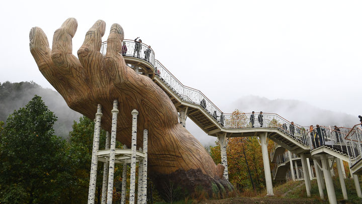 [거창=뉴시스] 거창군청 거창군 산림레포츠파크 트리탑 라이트핸드 전망대 *재판매 및 DB 금지 *재판매 및 DB 금지