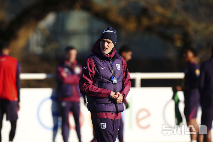 [버밍엄=AP/뉴시스]토마스 투헬 잉글랜드 축구대표팀 감독. 2025.03.18.