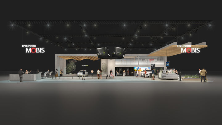 [서울=뉴시스] 다음 달 경기 고양 일산 킨텍스에서 열리는 '2025 서울모빌리티쇼'에 참가하는 현대모비스 부스 모습. (사진=현대모비스 제공) 2025.03.19 photo@newsis.com *재판매 및 DB 금지