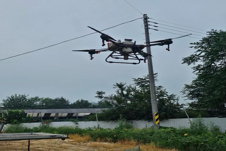 보은군 드론 활용 멧돼지 기피제 살포 *재판매 및 DB 금지