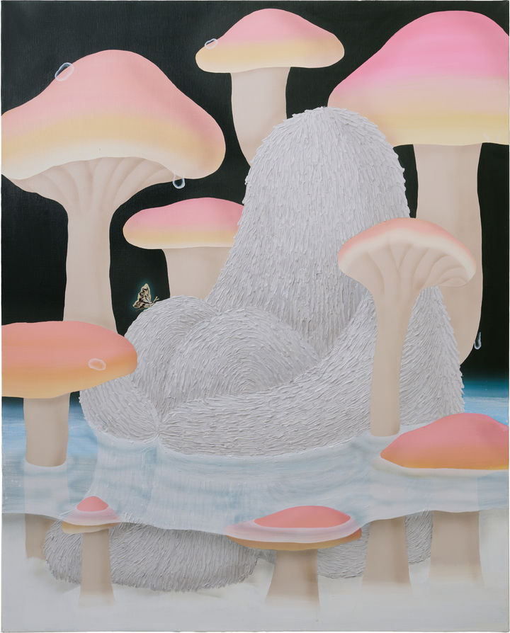 Miju Lee, Yeti with growing fungis, 2025 *재판매 및 DB 금지