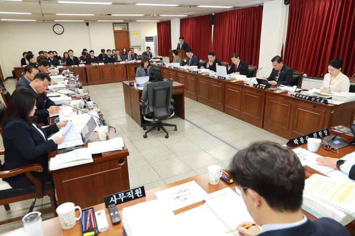 충북도의회 제424회 임시회 예산결산특별위원회. (사진=충북도의회 제공) *재판매 및 DB 금지