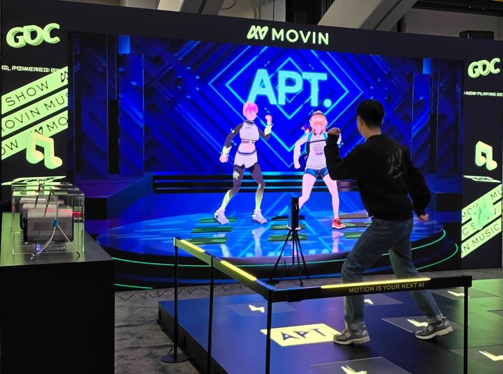 [서울=뉴시스] 세계 최대 게임 박람회 'GDC 2025'에 전시된 무빈 부스 (사진=네이버 제공) *재판매 및 DB 금지