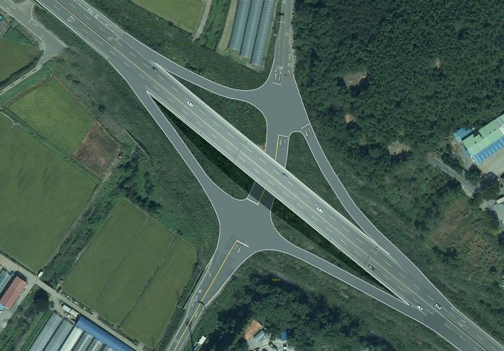 [서천=뉴시스] 서천군 당정교차로. (사진= 서천군 제공) *재판매 및 DB 금지