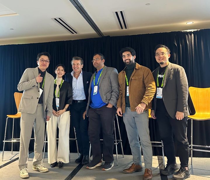 [서울=뉴시스] 베슬AI가 미 캘리포니아주 새너제이에서 열린 'GTC 2025'에 참가해 네트워킹 활동을 진행했다. (사진=베슬AI 제공) *재판매 및 DB 금지