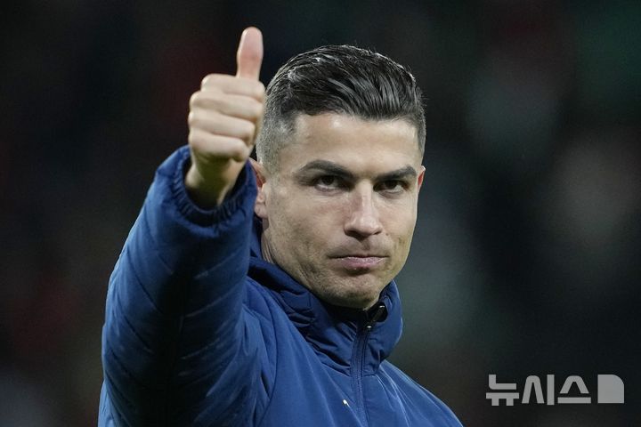 [리스본=AP/뉴시스] 사우디아라비아 프로축구 프로페셔널리그 알나스르의 크리스티아누 호날두. 2025. 3. 23.