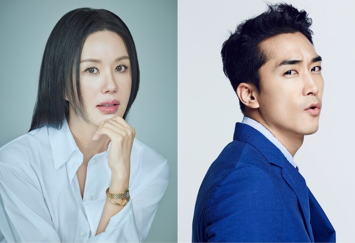 엄정화(왼쪽), 송승헌