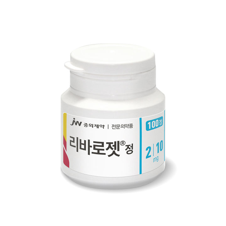 [서울=뉴시스] JW중외제약 '리바로젯' 병 포장. (사진=JW중외제약 제공) 2025.03.24. photo@newsis.com *재판매 및 DB 금지