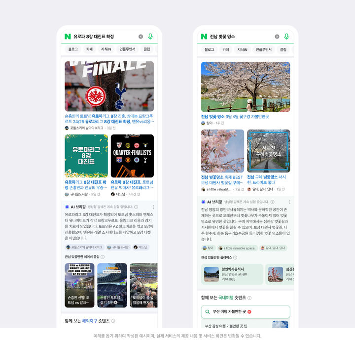 [서울=뉴시스] 네이버 인공지능(AI) 기반 검색 결과 요약 서비스 'AI 브리핑' (사진=네이버 제공) *재판매 및 DB 금지