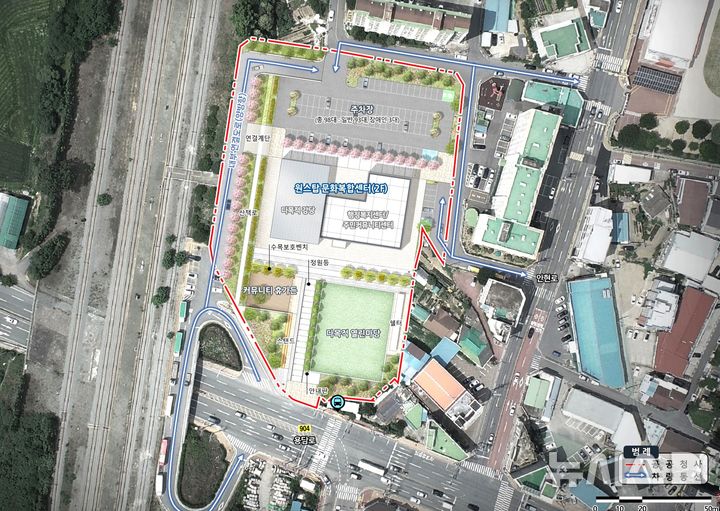 경주시 현곡면 ‘원스톱 문화복합센터’ 위치도