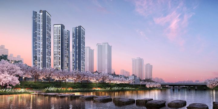 [서울=뉴시스] 반도건설은 '동래 반도 유보라'가 오는 28일 견본주택을 개관하고 본격 분양에 돌입한다고 25일 밝혔다. (투시도=반도건설 제공) 2025.03.25. photo@newsis.com *재판매 및 DB 금지