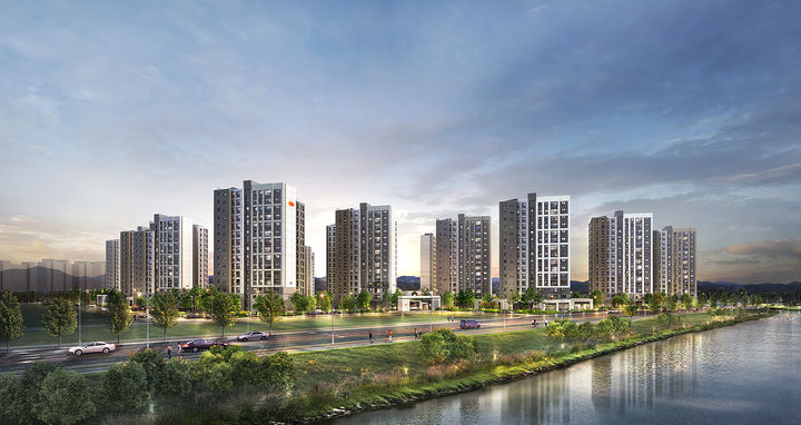 'e편한세상 대장 퍼스티움' 투시도. (사진=DL이앤씨 제공) *재판매 및 DB 금지