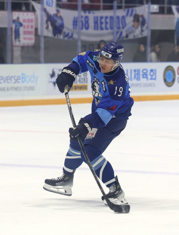[서울=뉴시스] 아이스하키 HL안양의 김상욱. (사진=HL안양 제공) *재판매 및 DB 금지