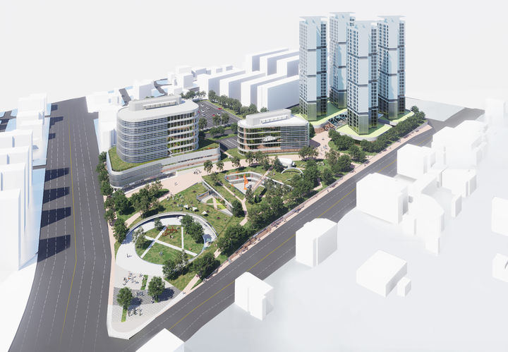 [청주=뉴시스] 충북 청주시 봉명 도시재생 혁신지구 조감도. photo@newsis.com *재판매 및 DB 금지