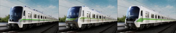 [부산=뉴시스] 부산교통공사 2호선 신형 전동차 디자인 시안. (사진=부산교통공사 제공) 2025.03.27. photo@newsis.com *재판매 및 DB 금지