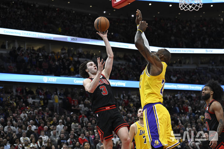 [시카고=AP/뉴시스] 미국프로농구(NBA) 시카고 불스의 조시 기디. 2025.03.27.