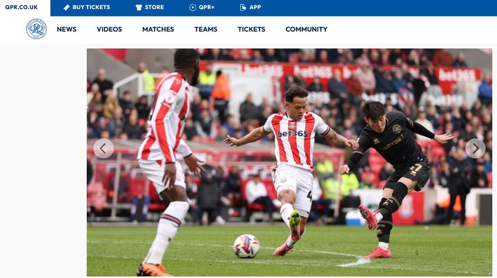 [서울=뉴시스] 잉글랜드 프로축구 챔피언십(2부 리그) 퀸스파크 레인저스(QPR)의 양민혁. (사진=QPR 홈페이지 캡처) *재판매 및 DB 금지