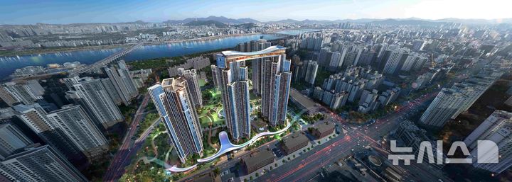 [서울=뉴시스] 래미안 헤리븐 반포 조감도. 