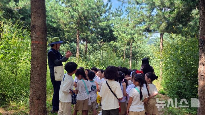 [의정부=뉴시스] 경기 의정부시 '산림교육(유아숲교육·숲해설) 프로그램'.(사진=의정부시 제공).photo@newsis.com
