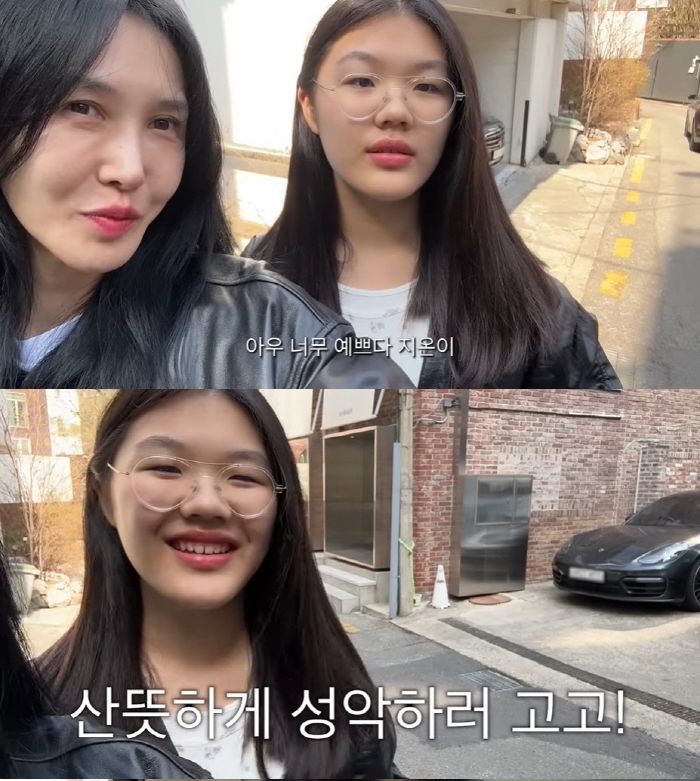 [서울=뉴시스] 윤혜진·엄지온 (사진=유튜브 캡처) 2025.03.31. photo@newsis.com *재판매 및 DB 금지