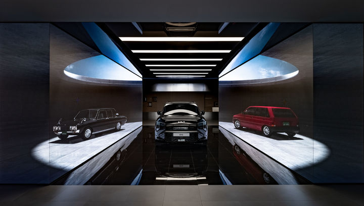 [서울=뉴시스] 기아 광명 이보 플랜트에 있는 고객 체험 공간 브랜드관 모습. (사진=기아) 2025.04.01 photo@newsis.com *재판매 및 DB 금지 *재판매 및 DB 금지