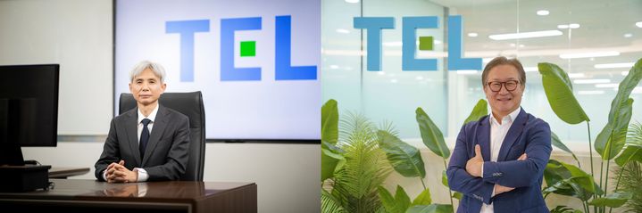 [서울=뉴시스]도쿄일렉트론코리아는 1일 노태우(사진 왼쪽) 신임 사장과 원제형 대표이사 회장이 취임했다고 밝혔다. (사진 = 업체 제공) photo@newsis.com *재판매 및 DB 금지