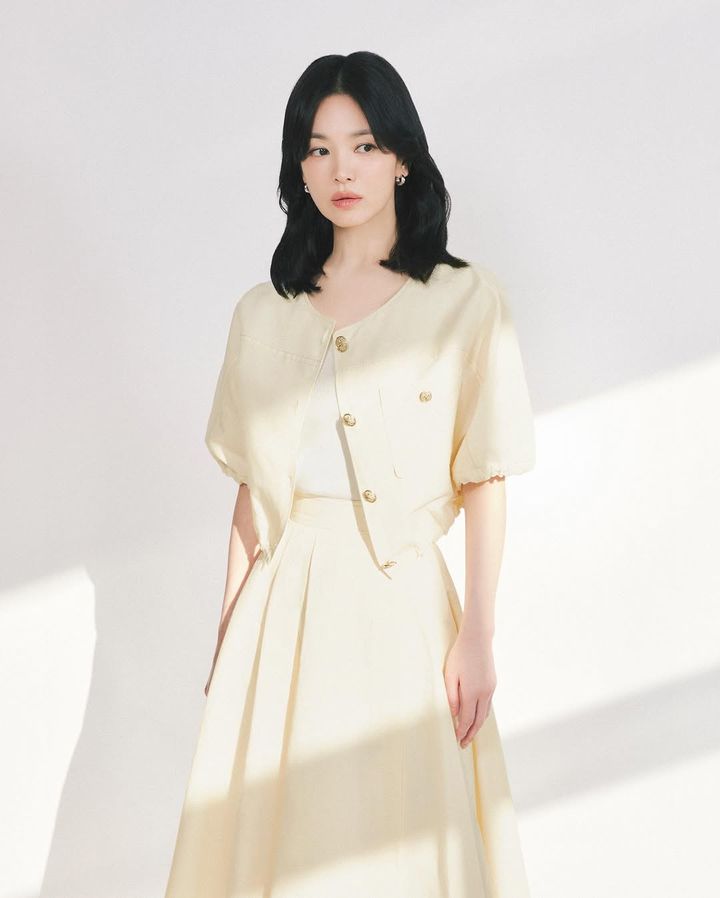 [서울=뉴시스] 송혜교. (사진=미샤 제공, 송혜교 인스타그램 캡처) 2025.04.01. photo@newsis.com *재판매 및 DB 금지