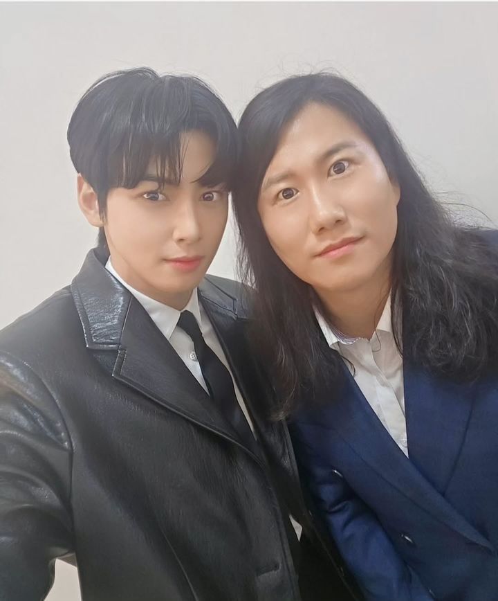 [서울=뉴시스] 차은우(왼쪽)·임우일 (사진=인스타그램 캡처) 2025.04.01. photo@newsis.com *재판매 및 DB 금지