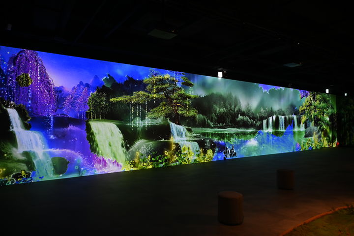 [남원=뉴시스] 남원 달빛정원 내 미디어아트 실증시설인 '피오리움(Fiorium)'. *재판매 및 DB 금지