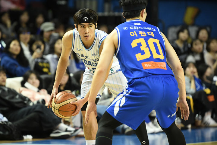 [서울=뉴시스] 프로농구 대구 한국가스공사의 샘조세프 벨란겔. (사진=KBL 제공) *재판매 및 DB 금지