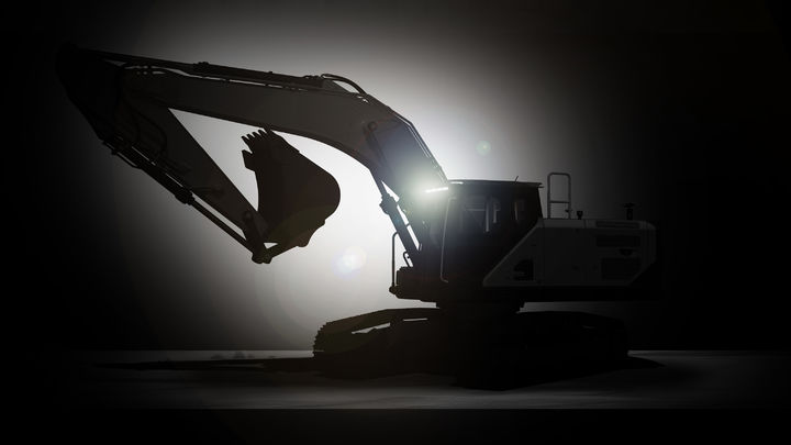 [서울=뉴시스] HD현대 차세대 굴착기 신모델 실루엣. (사진=HD현대) 2025.04.02 photo@newsis.com *재판매 및 DB 금지 *재판매 및 DB 금지