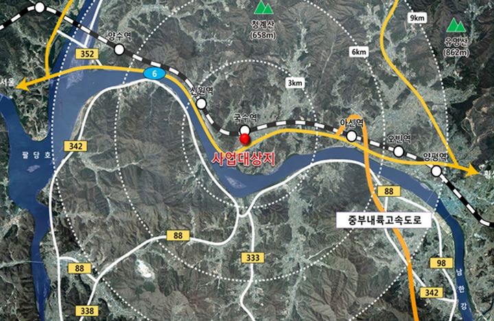 [수원=뉴시스] 국수역세권 도시개발사업 위치도. (사진=경기도 제공) 2025.04.03. photo@newsis.com *재판매 및 DB 금지