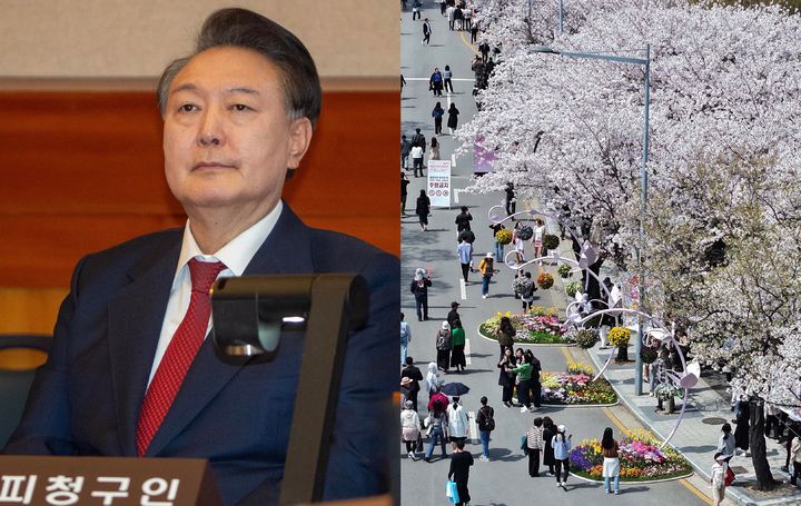 [서울=뉴시스] 윤석열 대통령의 탄핵 심판 선고일이 오는 4일로 지정됨에 따라 서울 영등포구는 '여의도 봄꽃축제' 일정을 연기한다고 밝혔다. (사진=뉴시스DB) 2025.04.01. photo@newsis.com *재판매 및 DB 금지