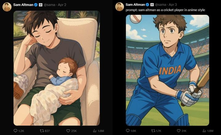 [서울=뉴시스] 샘 올트먼 오픈AI 최고경영자(CEO)가 GPT-4o 이미지 생성 기술로 제작한 그림을 엑스에 게재했다. (사진=샘 올트먼 오픈AI CEO 엑스 캡처) *재판매 및 DB 금지