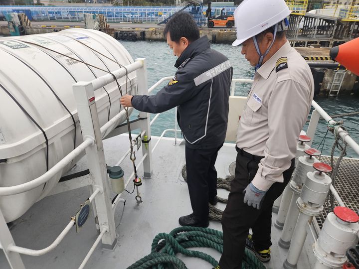 여객선 안전점검 모습. (사진=해양수산부 제공) *재판매 및 DB 금지