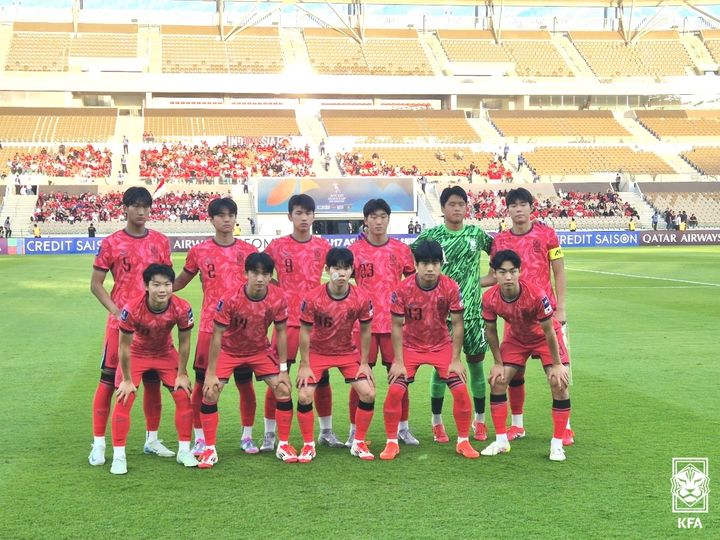 [서울=뉴시스]U-17 남자 축구대표팀. (사진=대한축구협회 제공)
