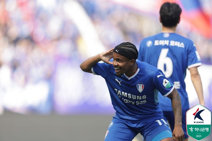 [서울=뉴시스]K리그2 수원 파울리뇨. (사진=한국프로축구연맹 제공)