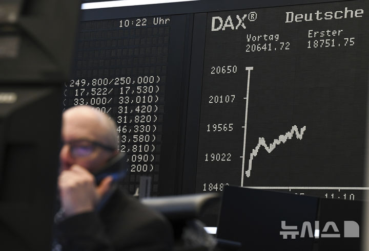 AP/뉴시스] 독일 프랑크푸르크 주식시장 
