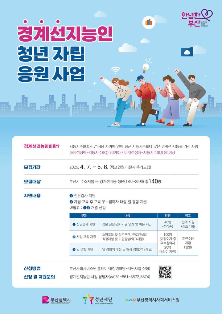 [부산=뉴시스] 부산시 경계선지능인 지원 사업 안내물. (사진=부산시 제공) 2025.04.07. photo@newsis.com *재판매 및 DB 금지