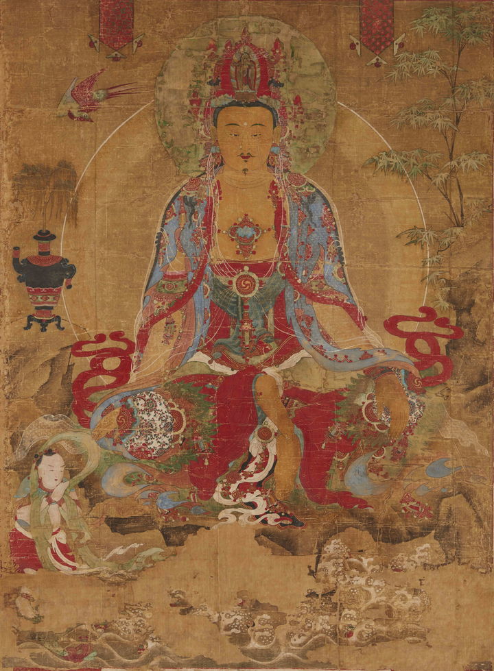 [서울=뉴시스] 여수 흥국사 관음보살도 (사진=불교중앙박물관 제공) 2025.04.08. photo@newsis.com *재판매 및 DB 금지