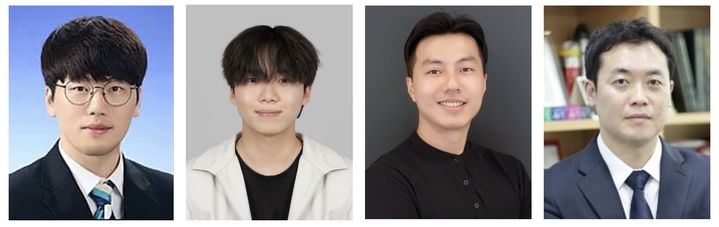 성균관대 화학공학부 방창현 교수 연구팀과 조수연 교수 연구팀이 광학 점착 바이오센서 패치를 개발했다. 사진은 (왼쪽부터) 이연수 석박사통합과정생, 신세영 석사과정생, 조수연 교수, 방창현 교수. (사진 제공=성균관대) *재판매 및 DB 금지